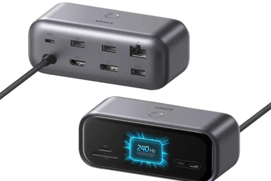 Новый USB-C хаб Anker 10-в-1 получил встроенный экран с частотой 240 Гц anker nano usb c hub 10 in 1 240hz display launch specs price