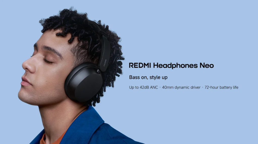 Глобальный релиз наушников REDMI Headphones Neo: 40-мм драйверы, аудио через Type-C, ANC 42 дБ и до 72 часов автономности screenshot 2026 05 29 194134